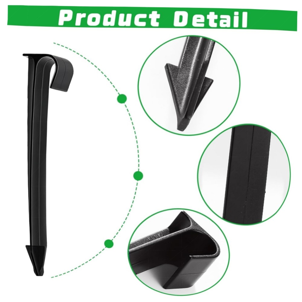 100er Set Erdanker für Tropfschlauch 16mm, robuster PE-Bodenanker 11,2cm – stabile Befestigung für Gartenschlauch & Bewässerung