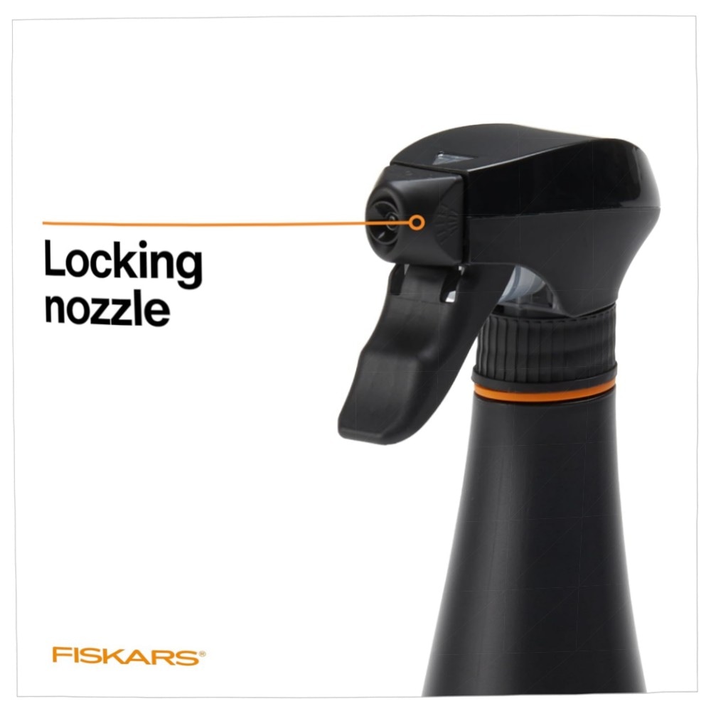 Fiskars Sprühflasche 284 ml – feiner Nebel für Zimmer- & Gartenpflanzen, leichter, langlebiger recycelter Kunststoff, nachhaltig & präzise