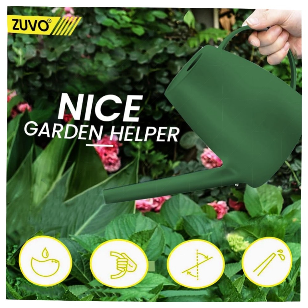 Gießkanne Outdoor 6,5 L – leichte, robuste Gartenkanne in Grün für Balkon & Garten, langlebig & ergonomisch