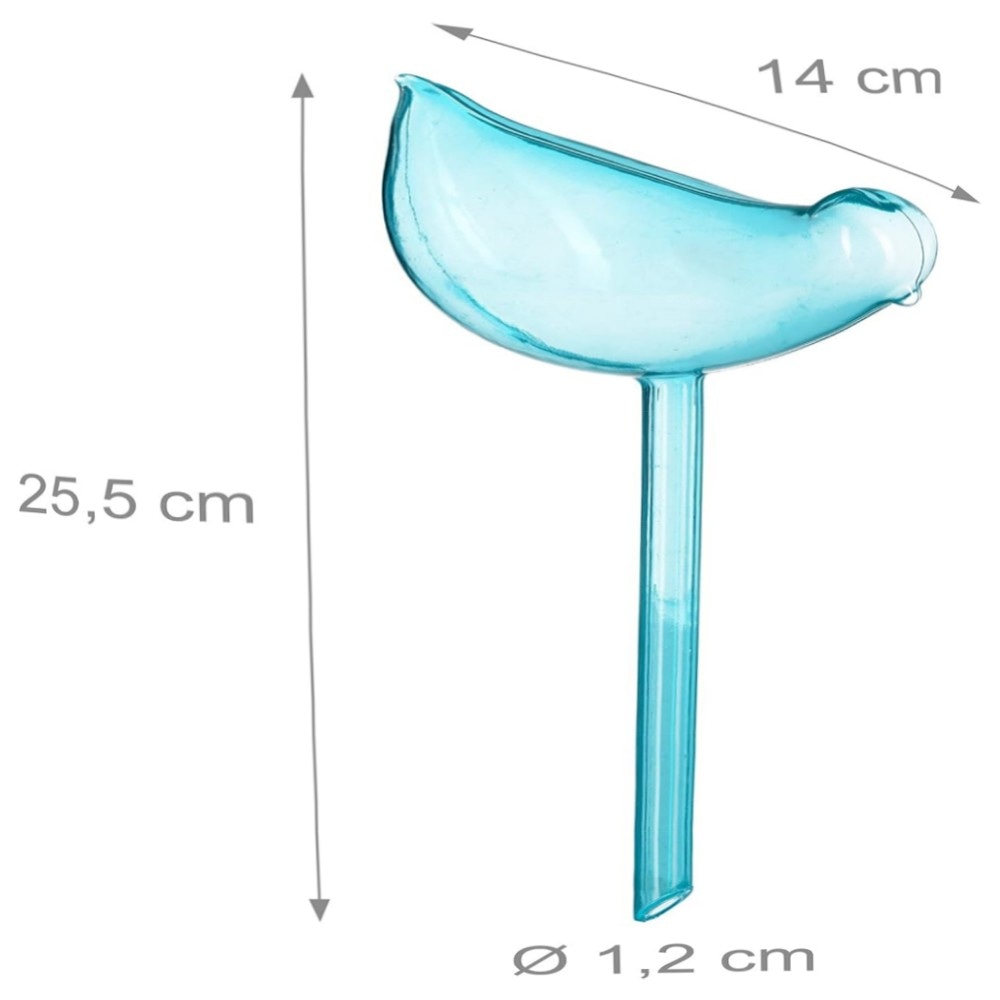Bewässerungskugeln 4er-Set Vogel-Form, automatische Pflanzenbewässerung 200 ml, transparent – dekorativ & einfaches Urlaubs-Gießen