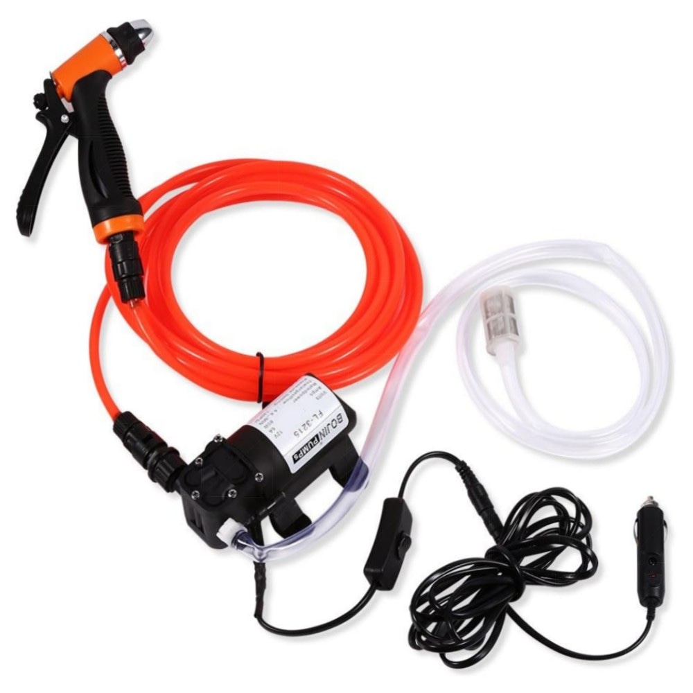 Tragbares 12V Hochdruck-Waschset für Auto & Camper – 130 PSI, 6 m Sprühschlauch, langlebige Pumpe, Zigarettenanzünder-Anschluss