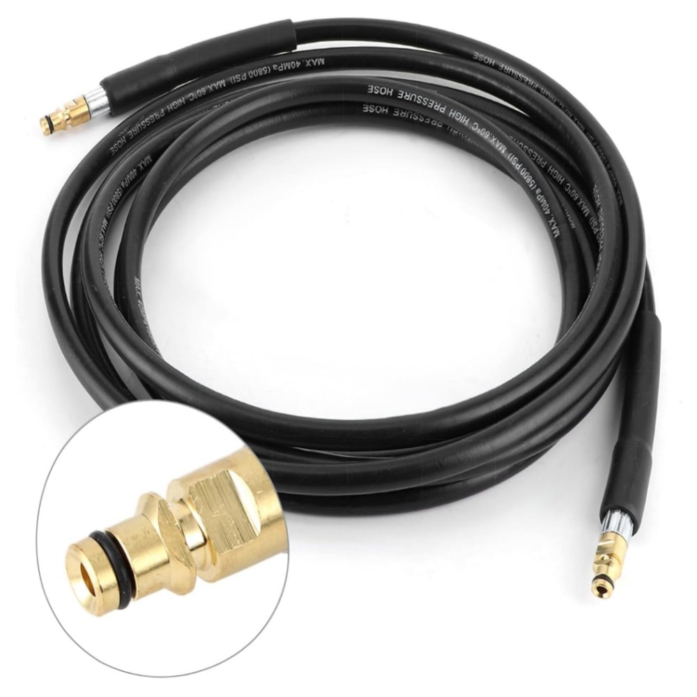 Hochdruckreiniger Ersatzschlauch für Kärcher K2–K5, 6 m | Hochfestes Stahlgeflecht, Abriebfest & Schnellverschluss