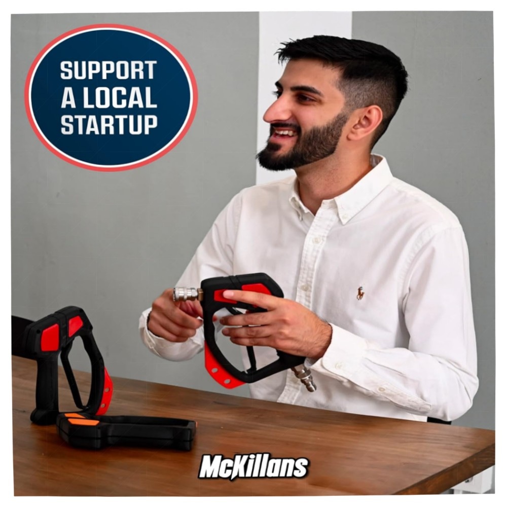 Schneeschaumkanone Hochdruckreiniger 1 L mit verstellbarer Lanze & 6,35 mm Schnellverbinder – Messinganschlüsse, dicker Schaum für schonende Autowäsche