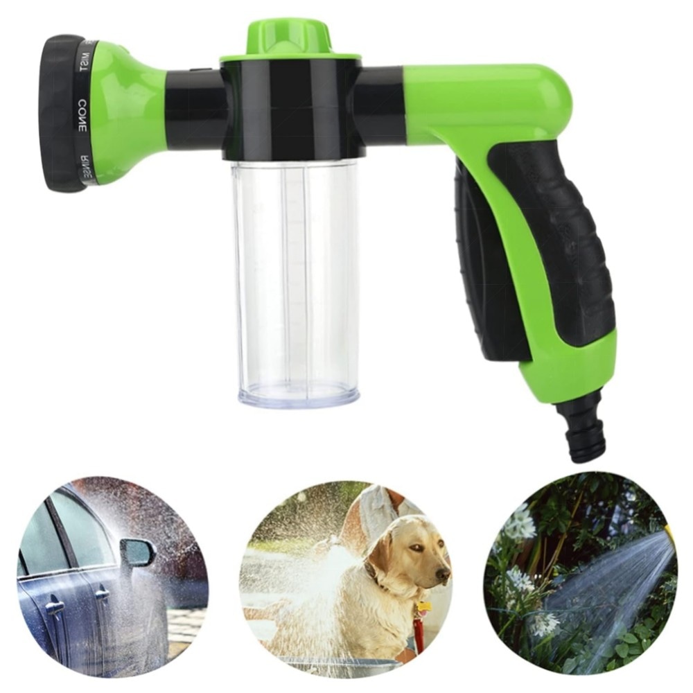 Hochdruck-Schaumpistole für Auto & Garten – robustes ABS, 8 Sprühmuster, 6 m Reichweite, ergonomischer rutschfester Griff