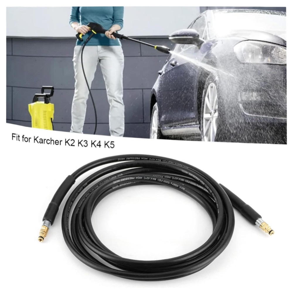 Hochdruckreiniger Ersatzschlauch für Kärcher K2–K5, 6 m | Hochfestes Stahlgeflecht, Abriebfest & Schnellverschluss