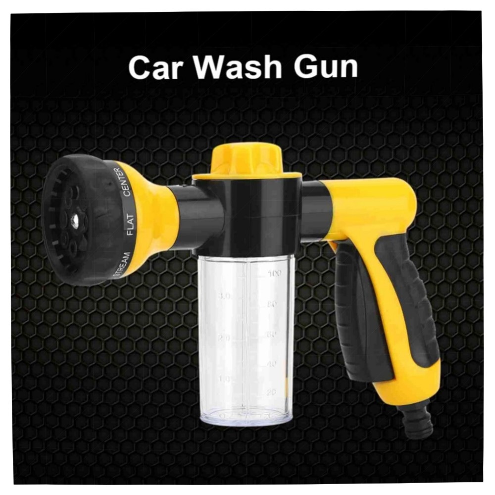 Hochdruck-Schaumpistole für Auto & Garten – robustes ABS, 8 Sprühmuster, 6 m Reichweite, ergonomischer rutschfester Griff