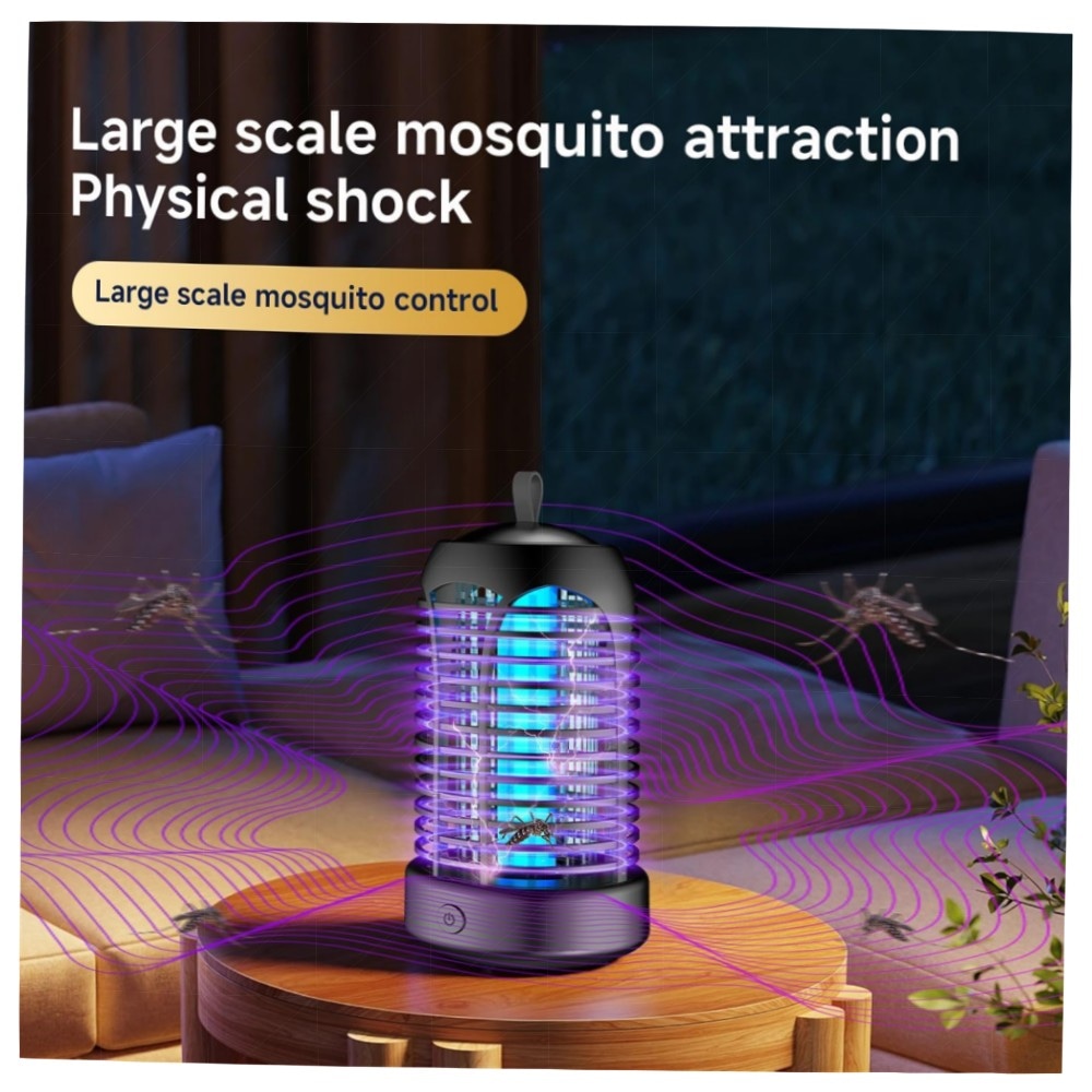 Elektrischer Insektenvernichter Mückenlampe mit 360° UV‑Licht, IPX4 wasserdicht, 4200 V Hochspannungsnetz – langlebig, für Innen & Außen