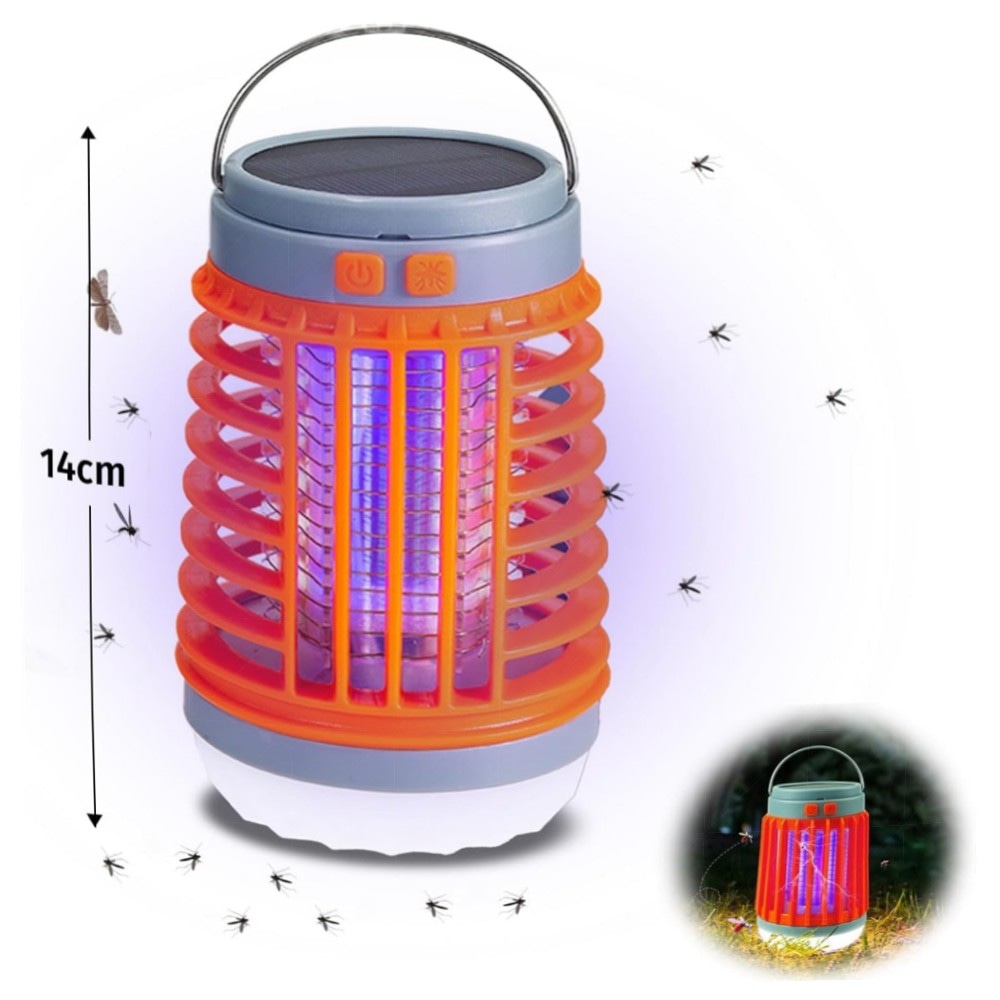 Zapfie Mückenlampe 3‑in‑1 Zapper – Tragbar, Wiederaufladbar & IPX4 Wasserdicht für Innen & Außen, UV‑Falle ohne Chemie