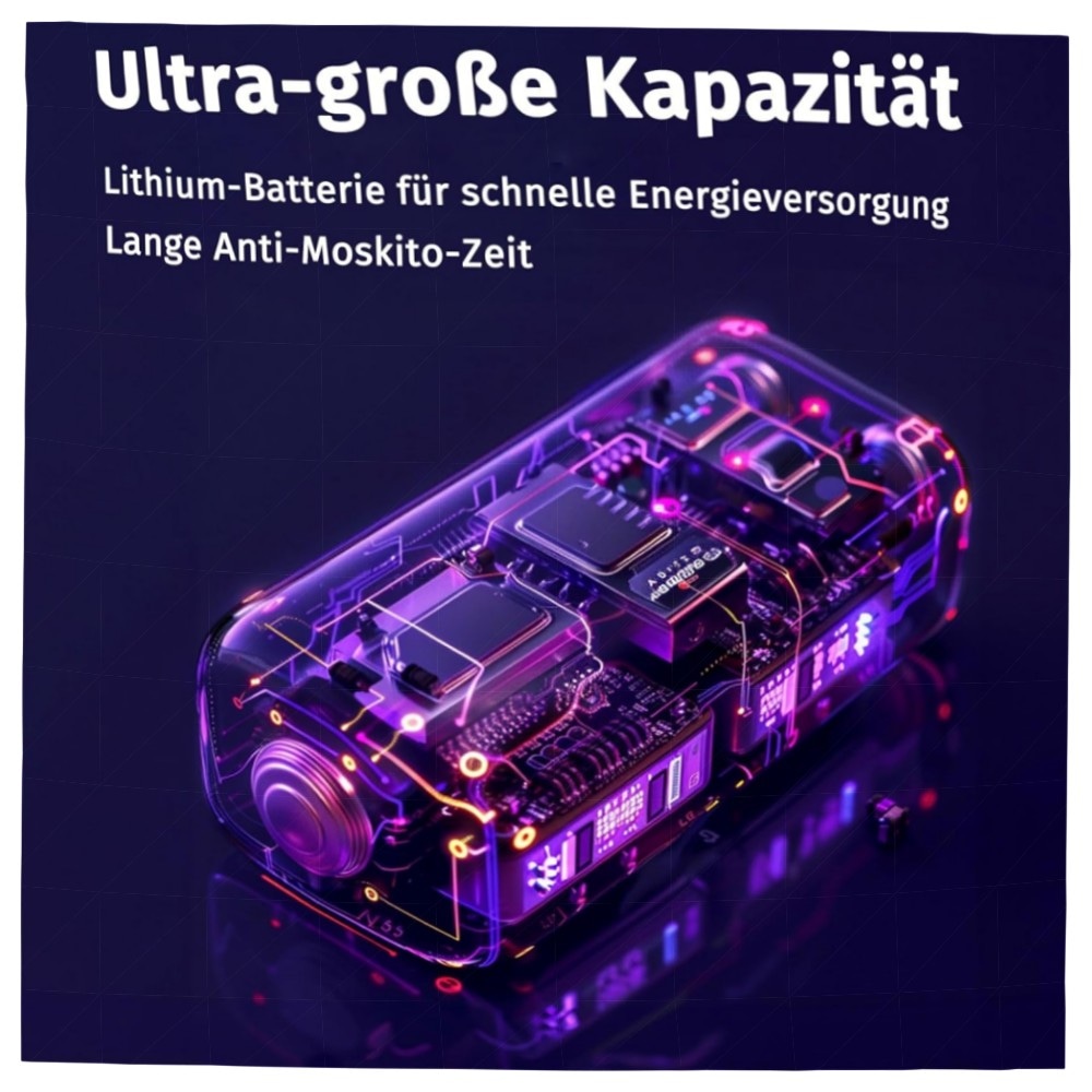 Zapfie Mückenlampe 3‑in‑1 Zapper – Tragbar, Wiederaufladbar & IPX4 Wasserdicht für Innen & Außen, UV‑Falle ohne Chemie