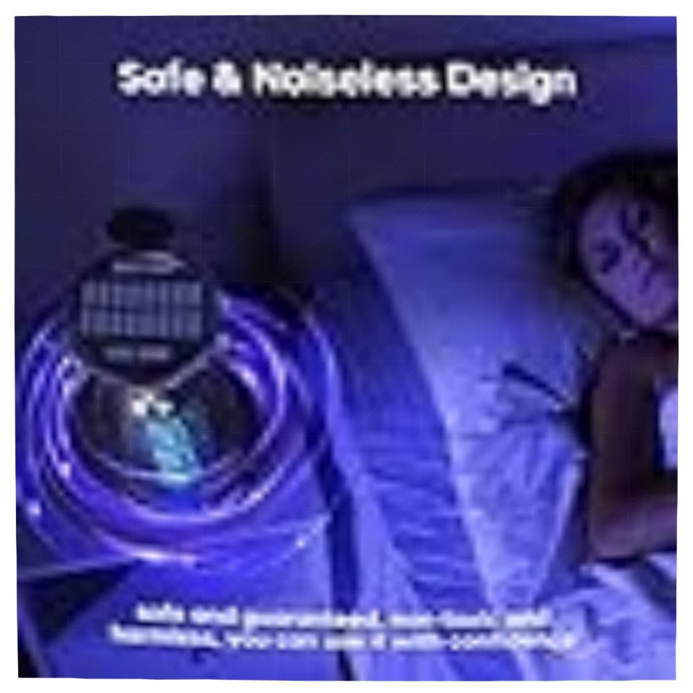 Solar Insektenvernichter Elektrisch – Tragbare Mückenfalle mit USB, IP66 Wasserdicht, 3‑in‑1 UV‑Lampe für Haus, Garten & Camping (4000mAh)