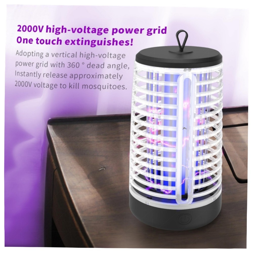 Elektrische Fliege Insektenvernichter – hochwertiger, kabelloser Fliegenfänger für Zuhause & Terrasse, 1 Stück, geräuscharm und energieeffizient