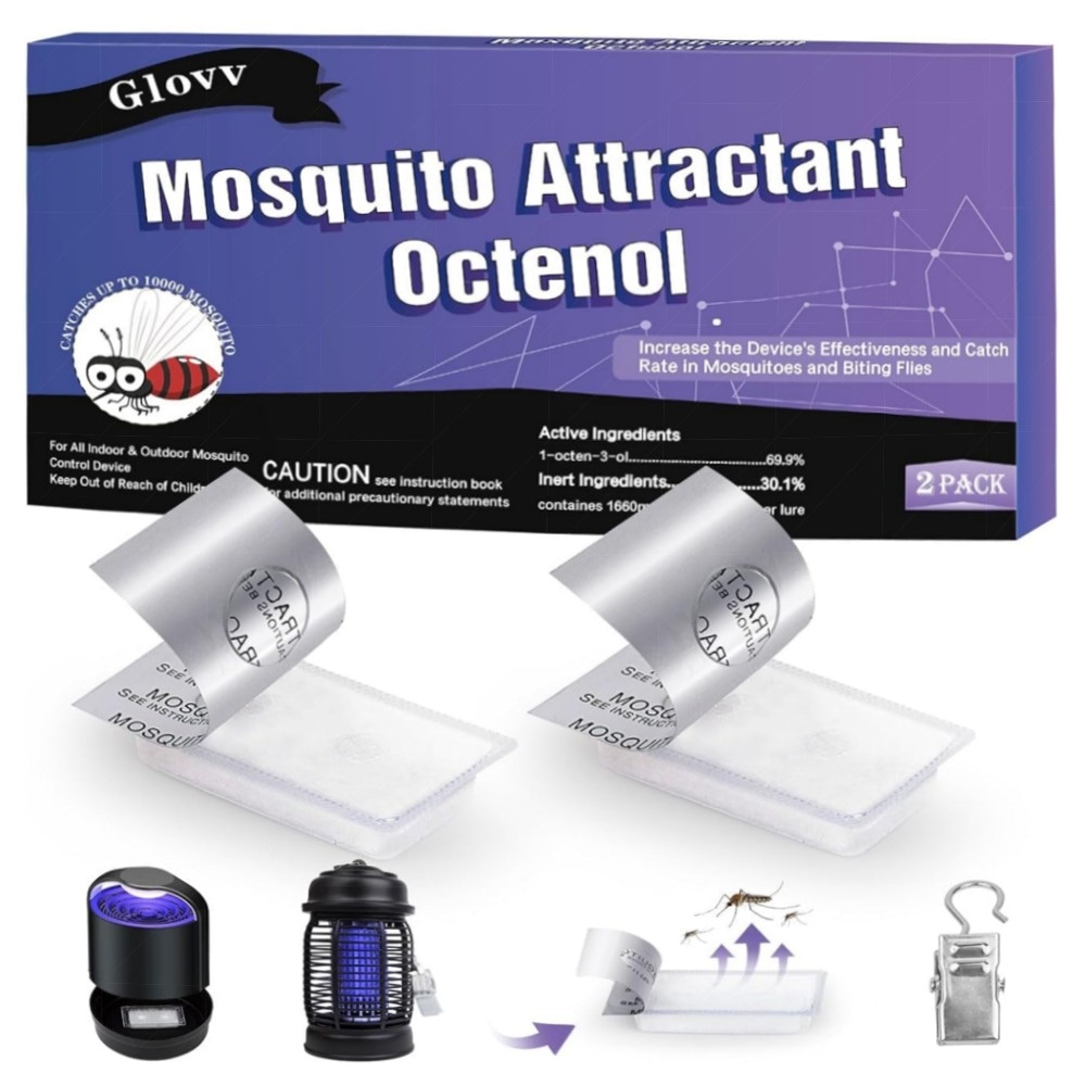 Mückenlockstoff Nachfüllung Octenol 2er – universeller Köder für Mückenfallen & Bug Zapper, langanhaltend und ungiftig