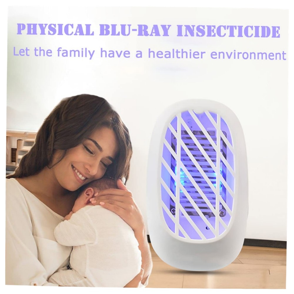 Elektrischer Indoor-Insektenvernichter mit Blaulicht – 2er Pack Mücken- & Fruchtfliegenfalle, geräuschlos, energiesparend