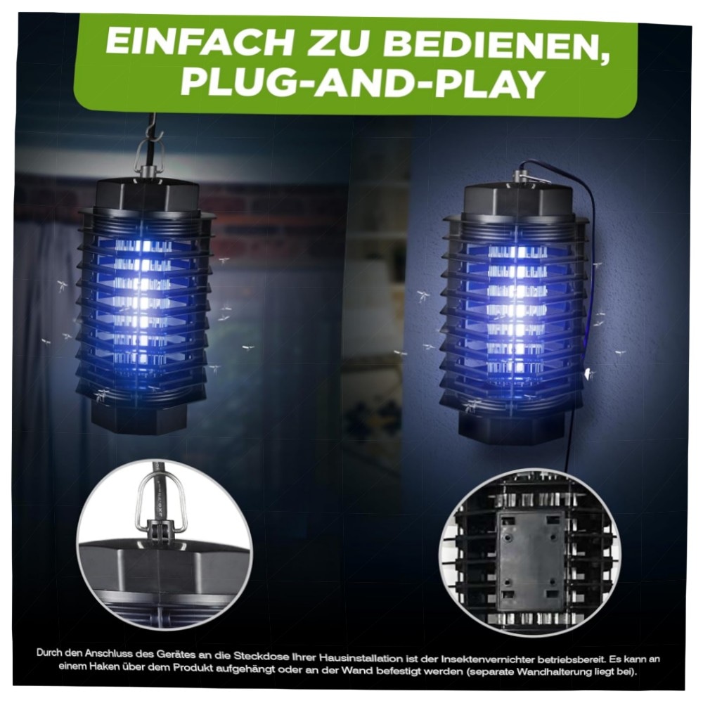 Elektrischer Insektenvernichter ISOTRONIC 500 V – Mückenlampe für Innen 50 m², geruchlos & sicher (3 Stück)