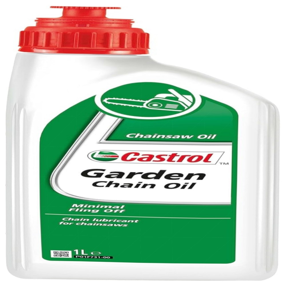 Castrol Garden Chain Oil 1 L – hochwertiges Kettensägenöl mit Haftzusatz, niedriges Abschleudern für Garten- & Forstgeräte