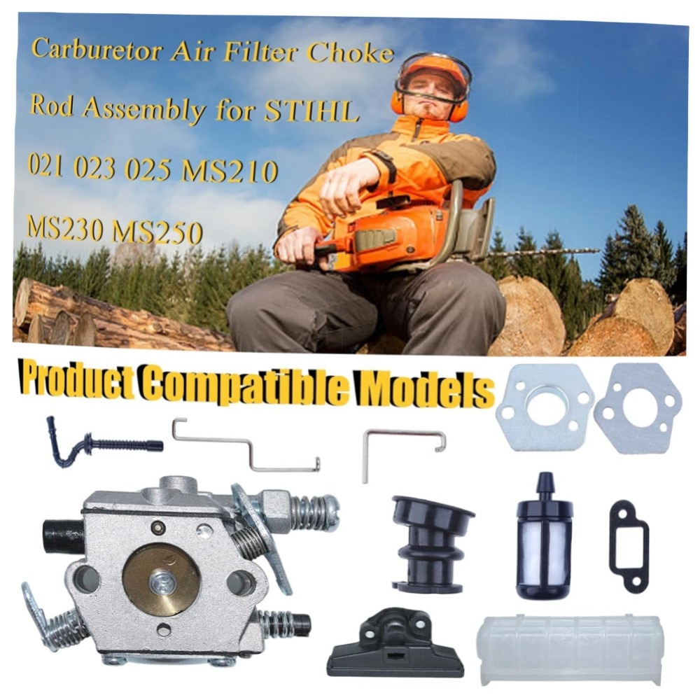 Vergaser-Set für STIHL 021/023/025 MS210 MS230 MS250 – Walbro WT-286 Ersatz, Luftfilter & Dichtungen, hochwertige Passform