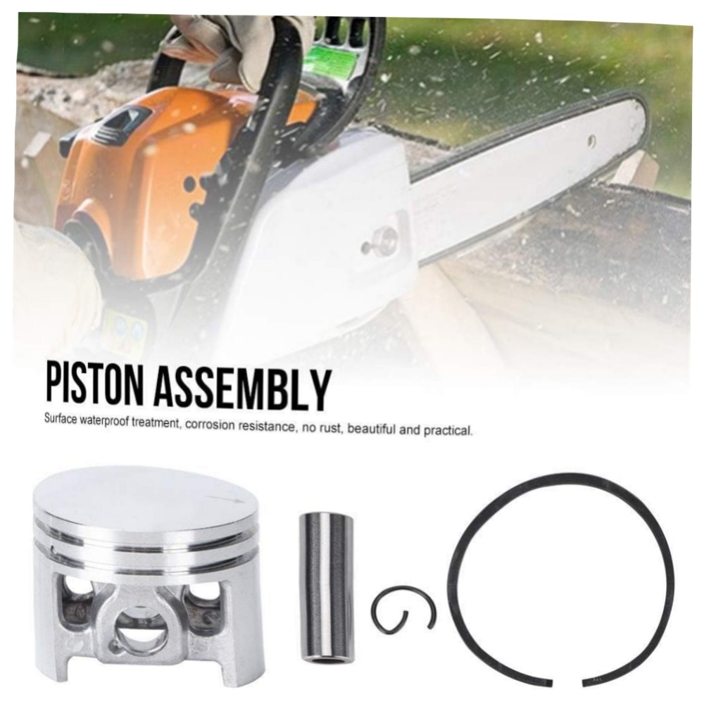 44 mm Kolbenbausatz mit Dichtungen für STIHL 026 / MS260 – hochwertiges Metall, korrosionsbeständig, einfache Montage