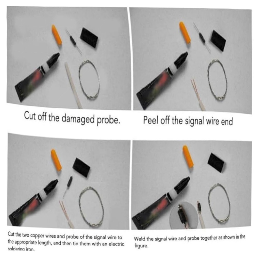 Rohrblockade-Detektor 30 m – wasserdichter Rohrverstopfungsscanner mit 4 Sonden, robustes ABS, wiederaufladbar