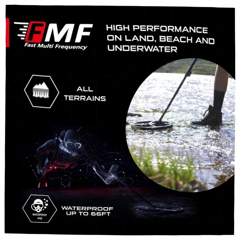 XP DEUS II Doppel-D FMF Suchspule 22 cm – hochwertige, leichte Suchspule für Schatzsuche & Prospektion