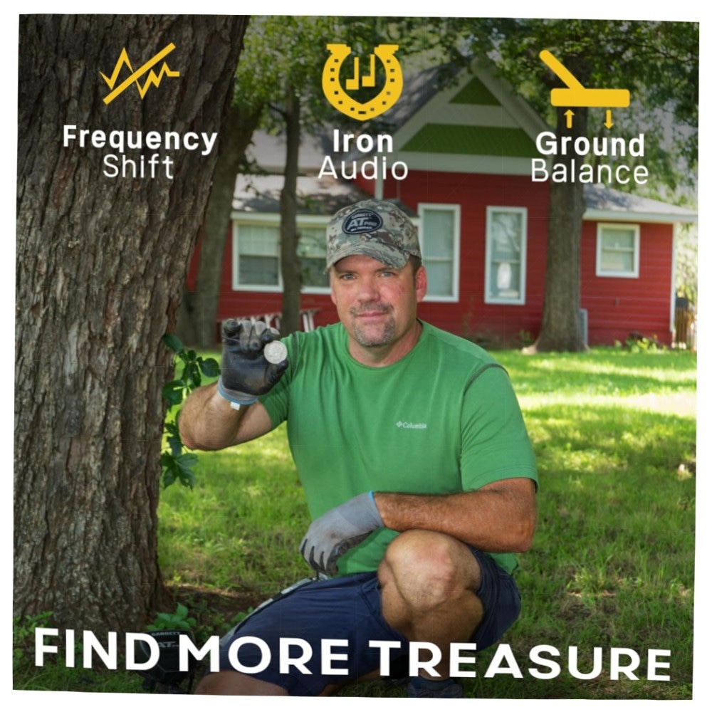 Garrett AT Pro Metalldetektor – wasserdicht bis 3 m, robustes Gehäuse & verstellbare Suchspule für Hobby & Profi