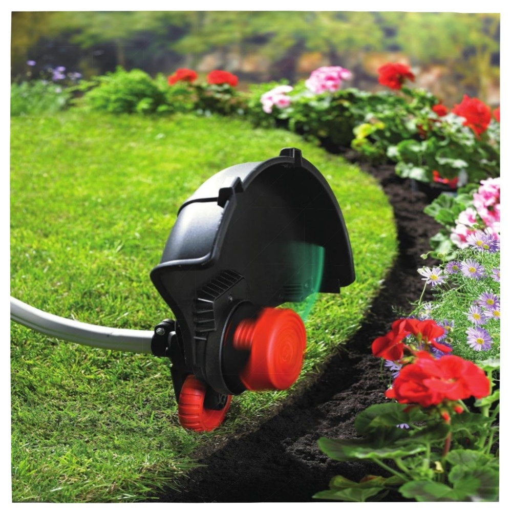 Black Decker 800W Elektro-Motorsense GL8033 – 33 cm Schnittbreite, E-Drive & Automatik-Fadennachführung, langlebig & komfortabel