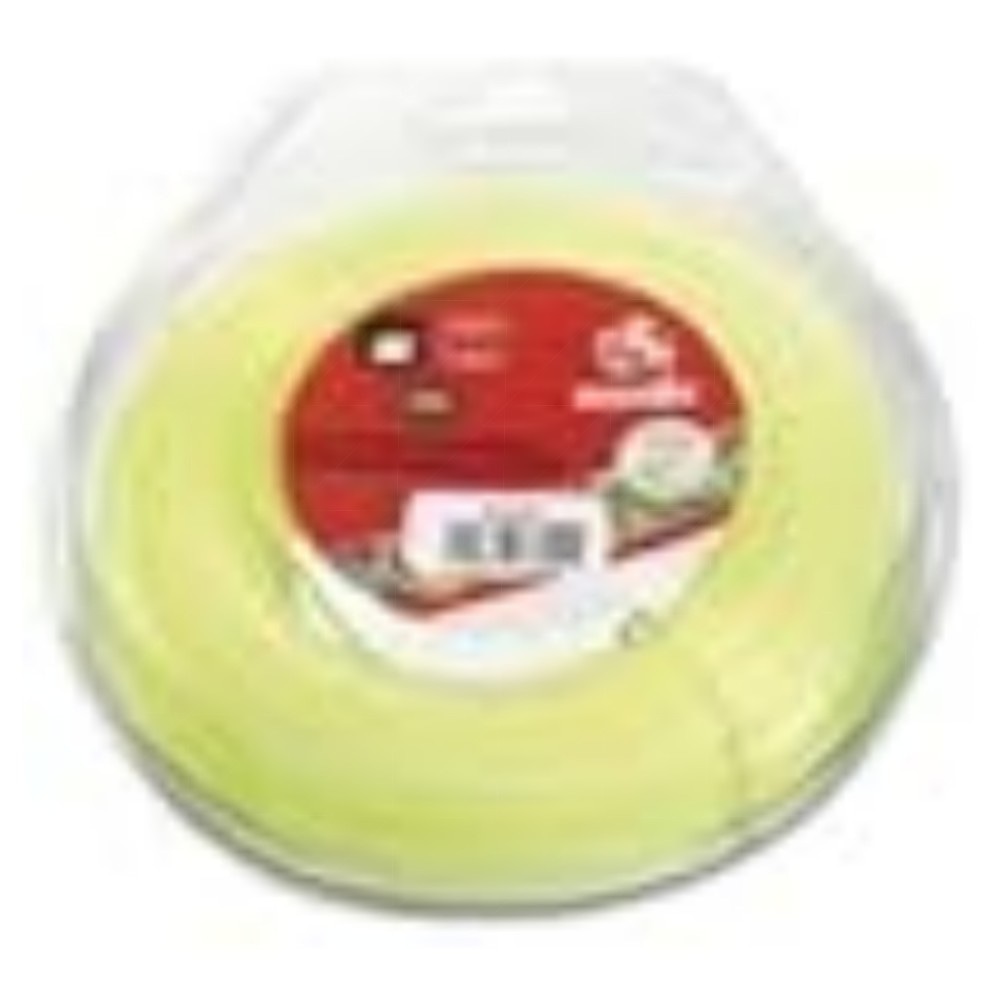 Rundfaden für Rasentrimmer 3,3 mm x 46 m – hochwertig, gelb, Made in Italy für Motorsense & Freischneider