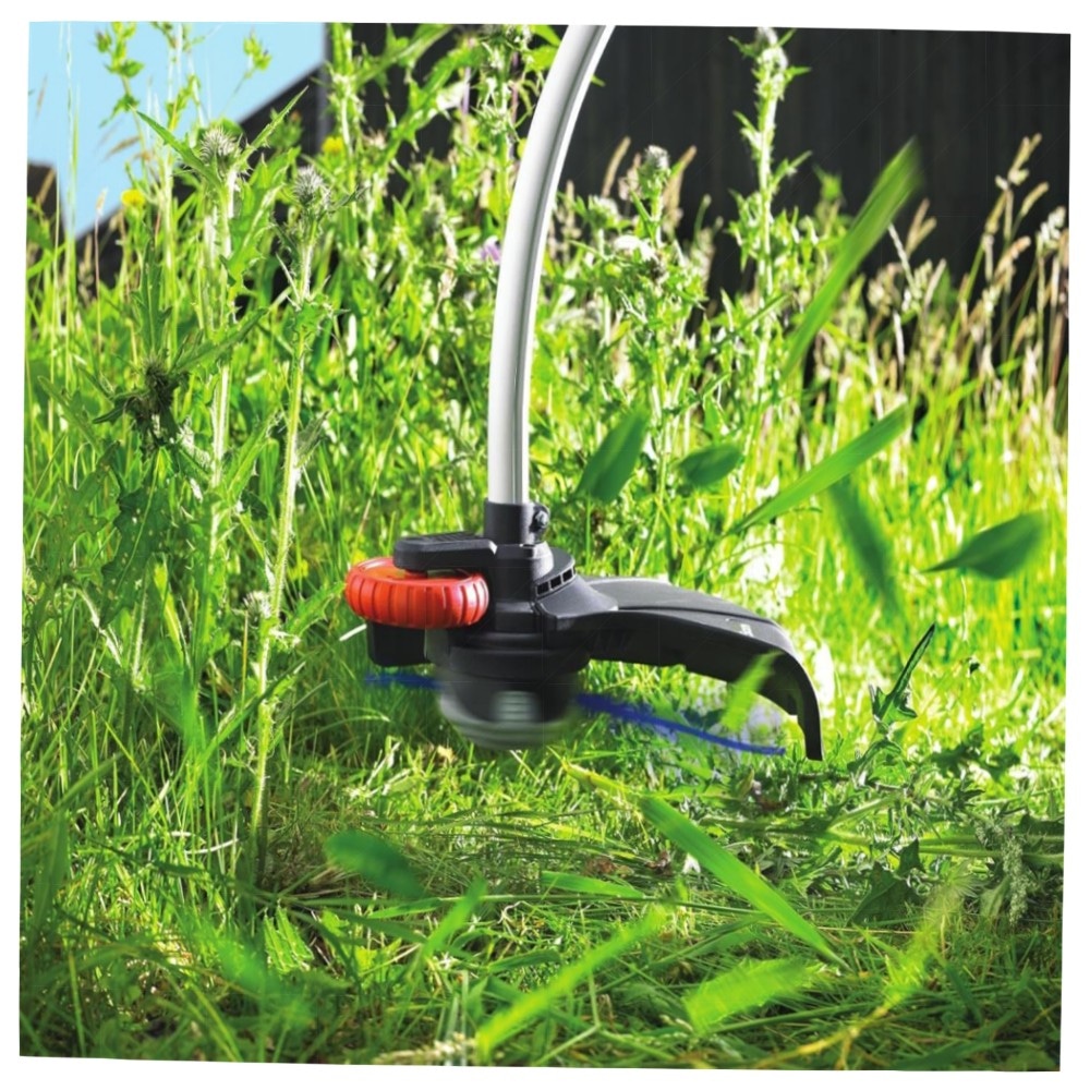 Black Decker 800W Elektro-Motorsense GL8033 – 33 cm Schnittbreite, E-Drive & Automatik-Fadennachführung, langlebig & komfortabel