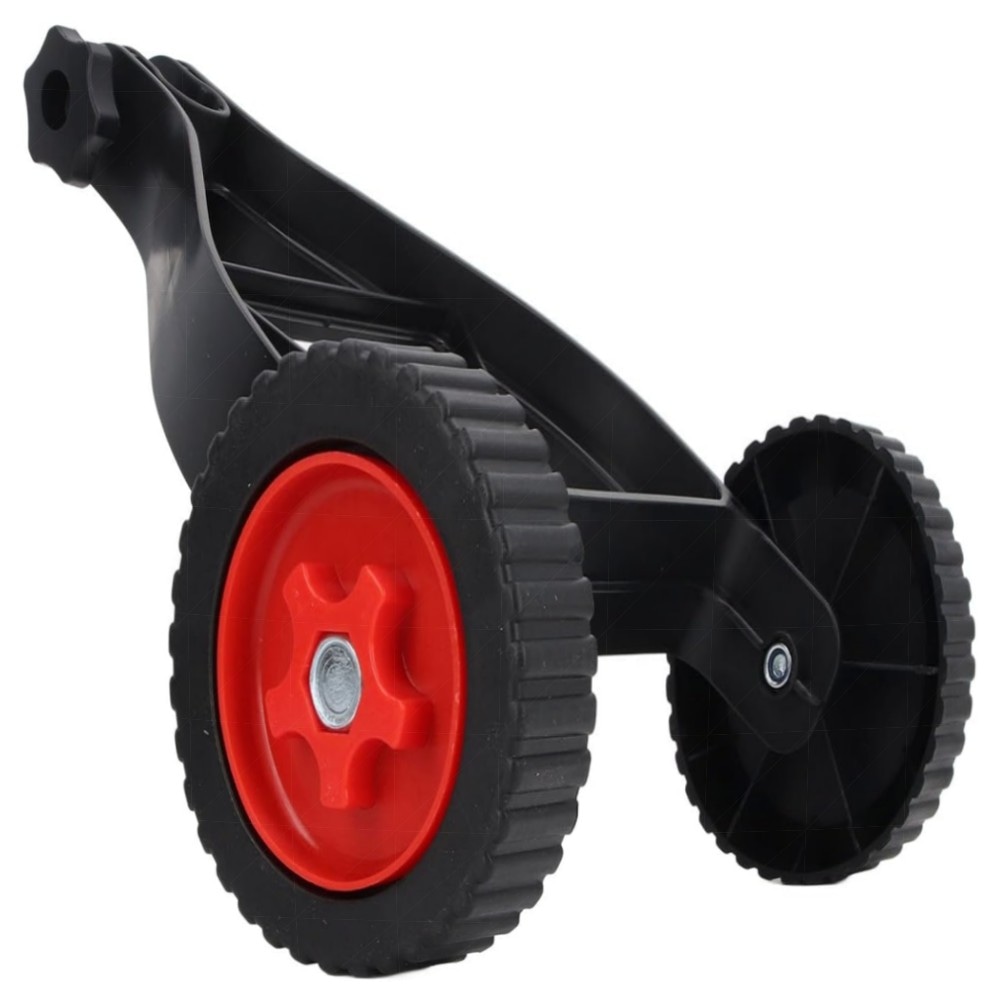 Höhenverstellbares Stützrad für Rasentrimmer (23–28 mm) – Robust ABS/Nylon, universeller Hilfsaufsatz für Unkrautvernichter & Rasenmäher (2er-Set)