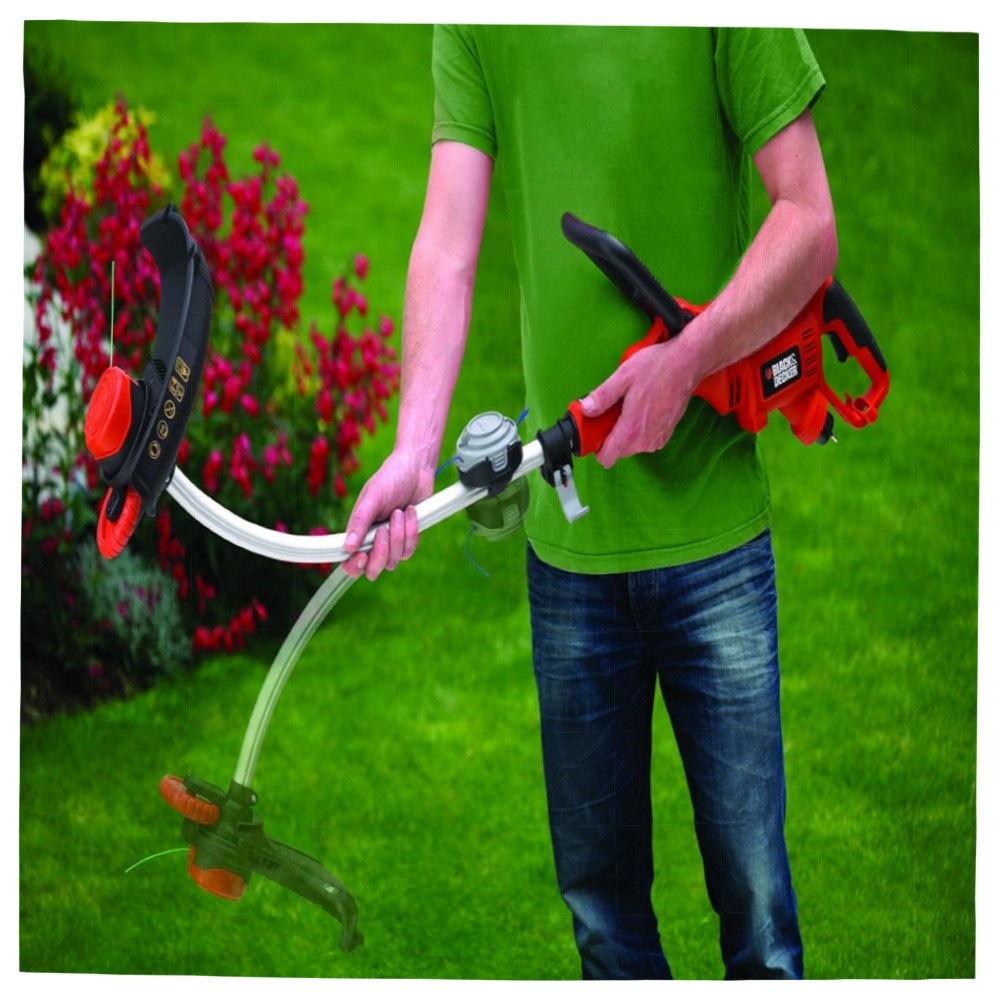 Black Decker 800W Elektro-Motorsense GL8033 – 33 cm Schnittbreite, E-Drive & Automatik-Fadennachführung, langlebig & komfortabel