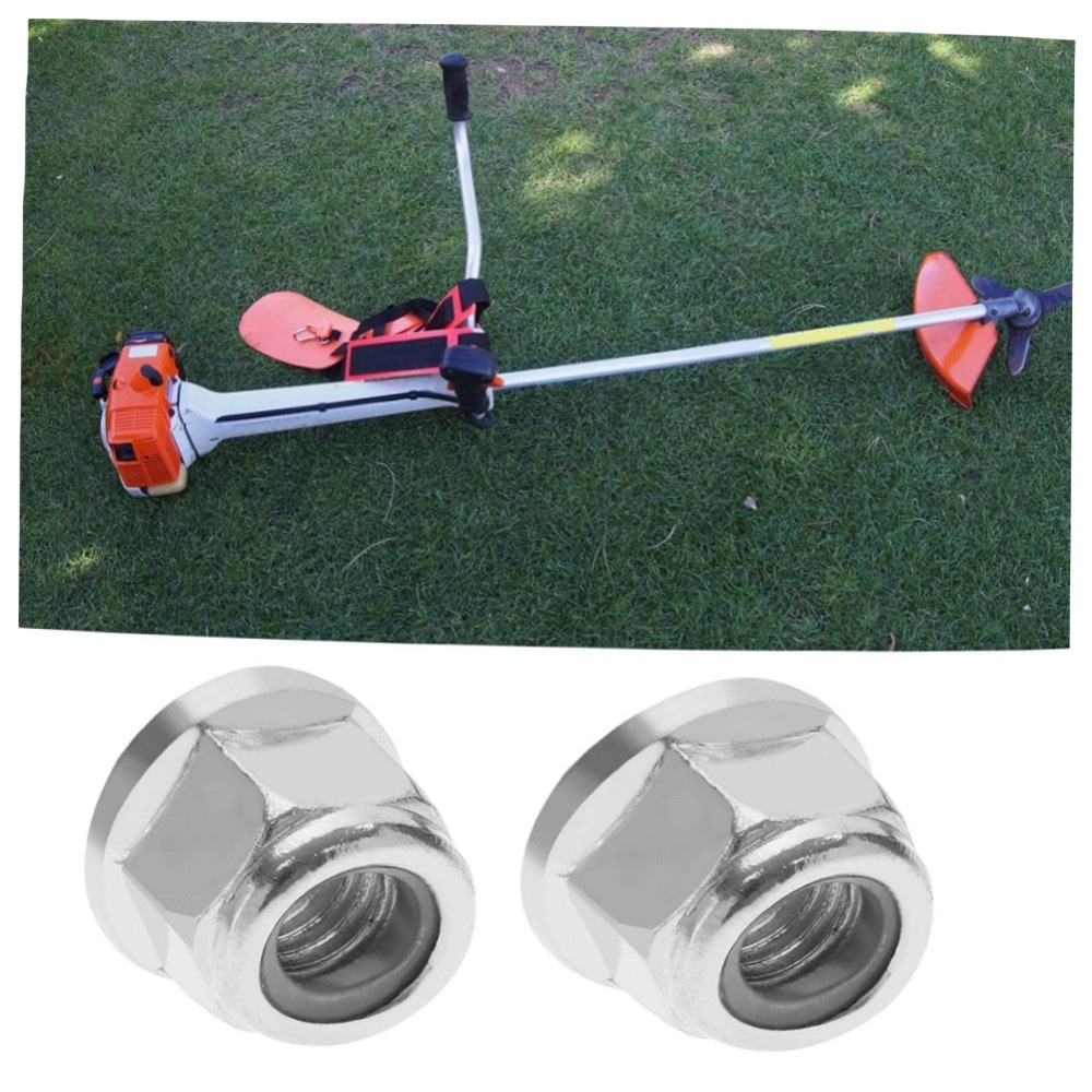 VGOL 5x M12 x 1,5 Linksgewindemuttern mit Bürstenblatt – kompatibel mit Stihl FS300–FS480, hochwertige Metall-Mutter, Set für Rasentrimmer