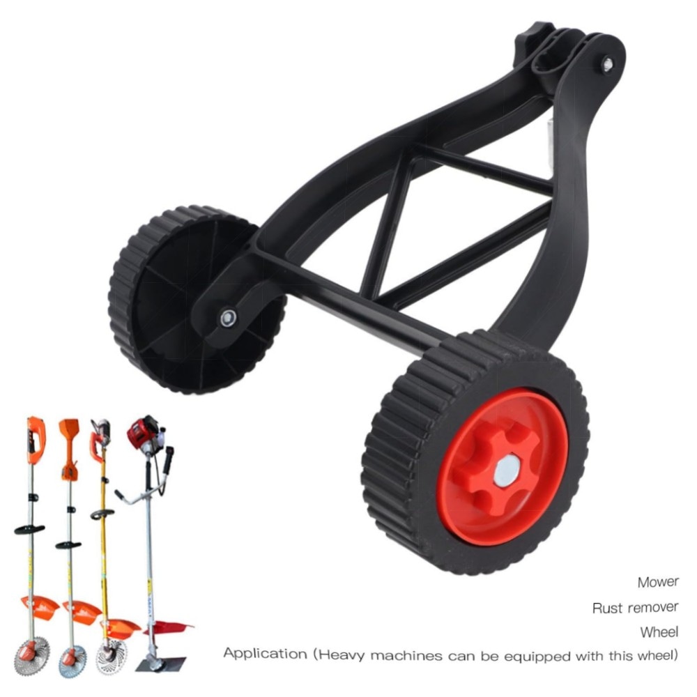 Höhenverstellbares Stützrad für Rasentrimmer (23–28 mm) – Robust ABS/Nylon, universeller Hilfsaufsatz für Unkrautvernichter & Rasenmäher (2er-Set)