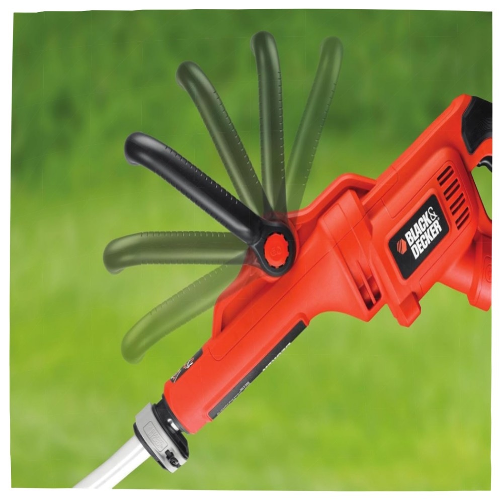 Black Decker 800W Elektro-Motorsense GL8033 – 33 cm Schnittbreite, E-Drive & Automatik-Fadennachführung, langlebig & komfortabel