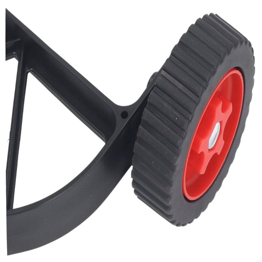 Höhenverstellbares Stützrad für Rasentrimmer (23–28 mm) – Robust ABS/Nylon, universeller Hilfsaufsatz für Unkrautvernichter & Rasenmäher (2er-Set)