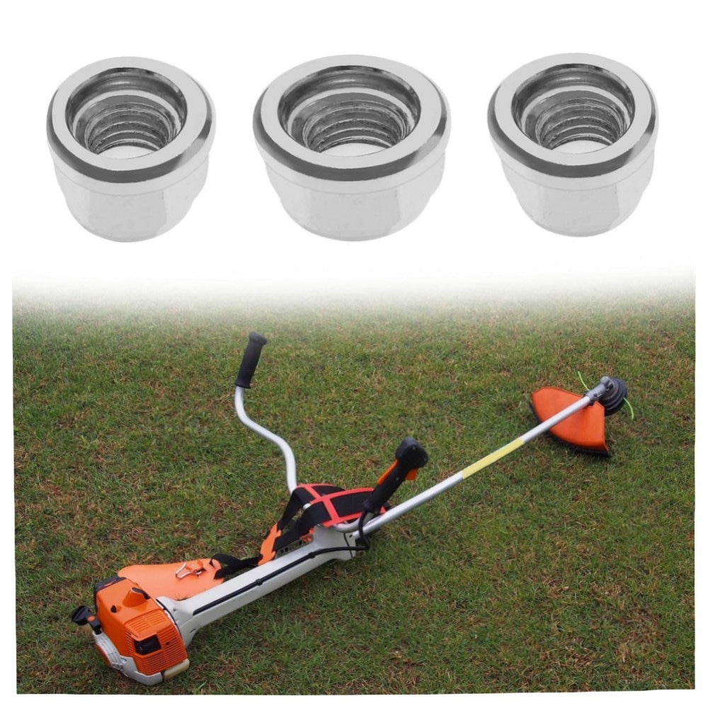 VGOL 5x M12 x 1,5 Linksgewindemuttern mit Bürstenblatt – kompatibel mit Stihl FS300–FS480, hochwertige Metall-Mutter, Set für Rasentrimmer