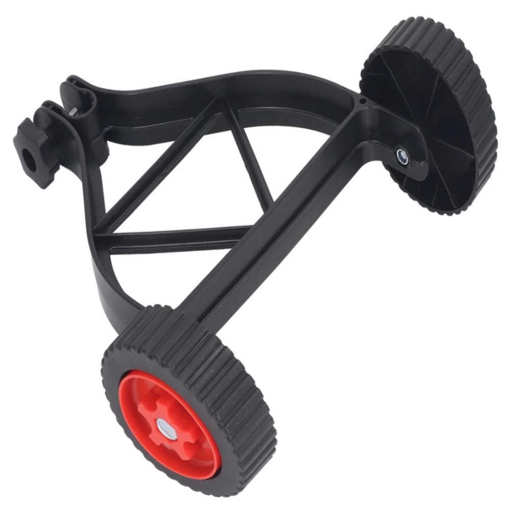 Höhenverstellbares Stützrad für Rasentrimmer (23–28 mm) – Robust ABS/Nylon, universeller Hilfsaufsatz für Unkrautvernichter & Rasenmäher (2er-Set)