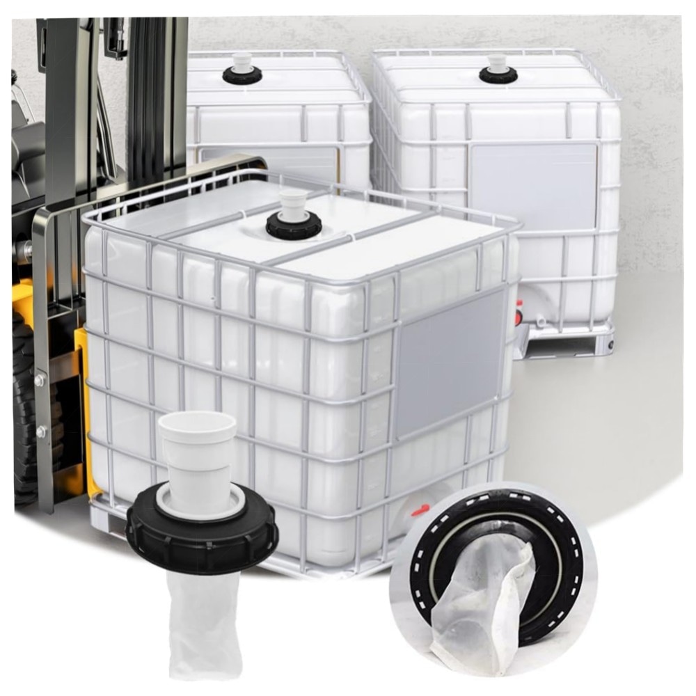 IBC Deckelfilter 163 mm | 180° Regenwasserfilter DN75 mit waschbarem Nylongewebe – langlebig & wiederverwendbar