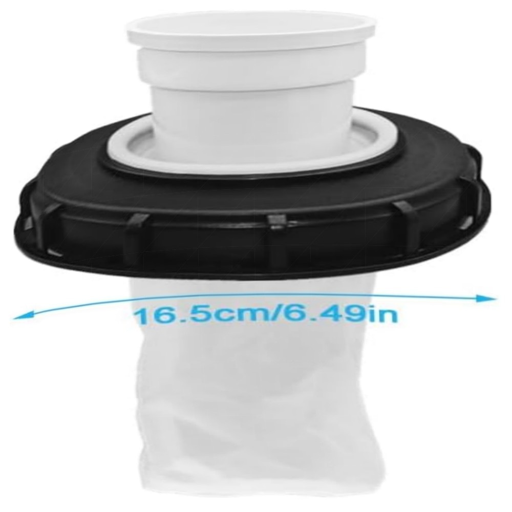 IBC Deckelfilter 163 mm | 180° Regenwasserfilter DN75 mit waschbarem Nylongewebe – langlebig & wiederverwendbar