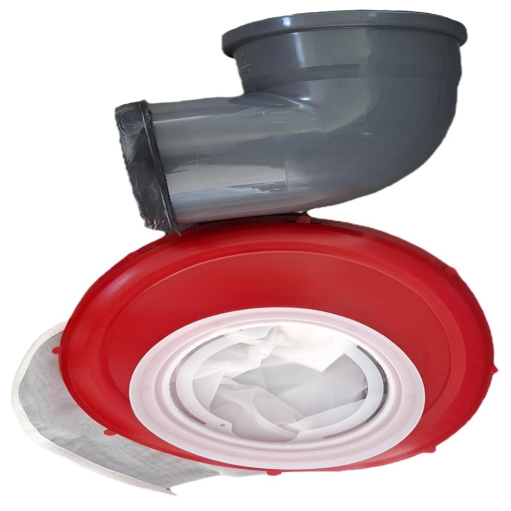 IBC Deckel Nylonfilter auswaschbar für 1000 L Regenwassertank – 160 mm Deckel, 87,5° HT-Bogen, hochwertig & langlebig