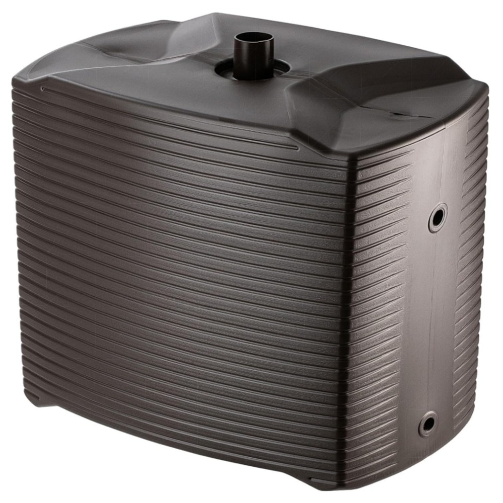 KADAX Modul-Regentonne 126 L (Mokka) – wetterbeständiger Kunststoff, flexibel verbindbar & inkl. Montagezubehör