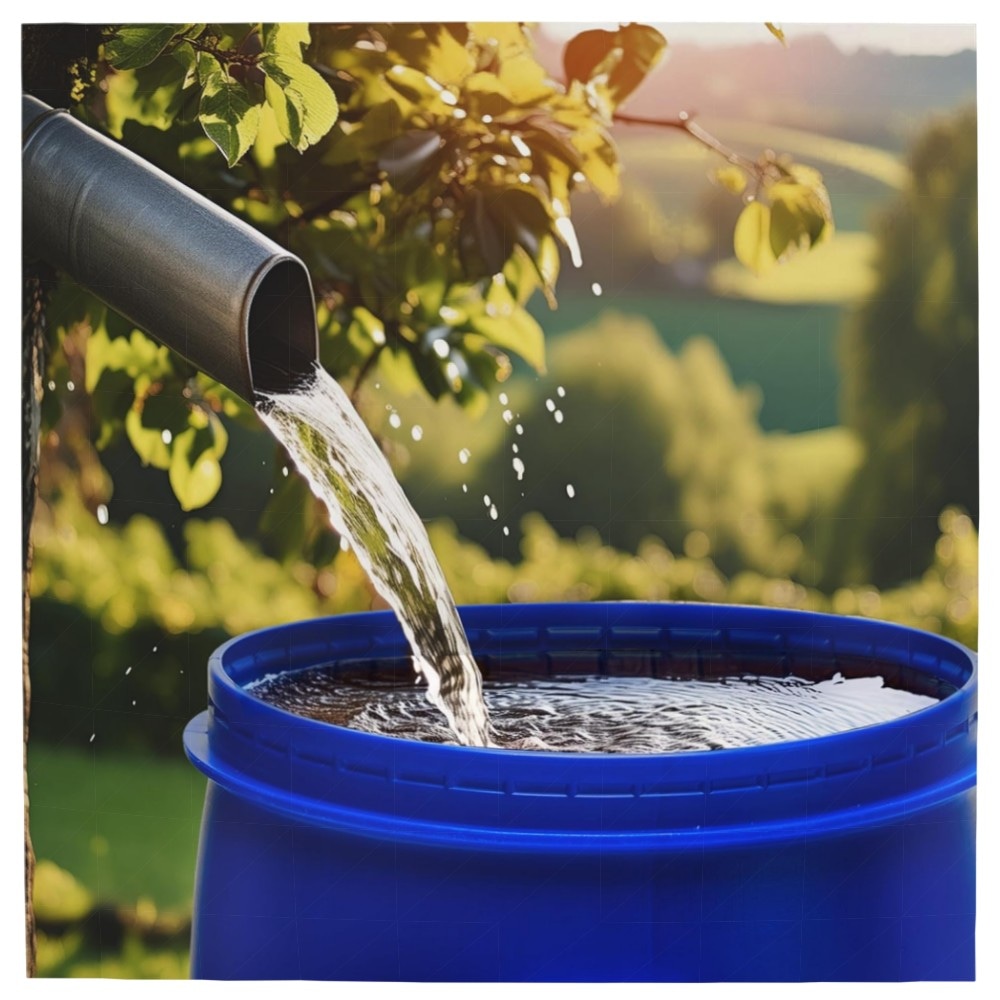 Garronda 60 L Weithals-Fass aus HDPE – lebensmittelecht, BPA‑frei & vielseitige Regentonne für Garten und Haushalt