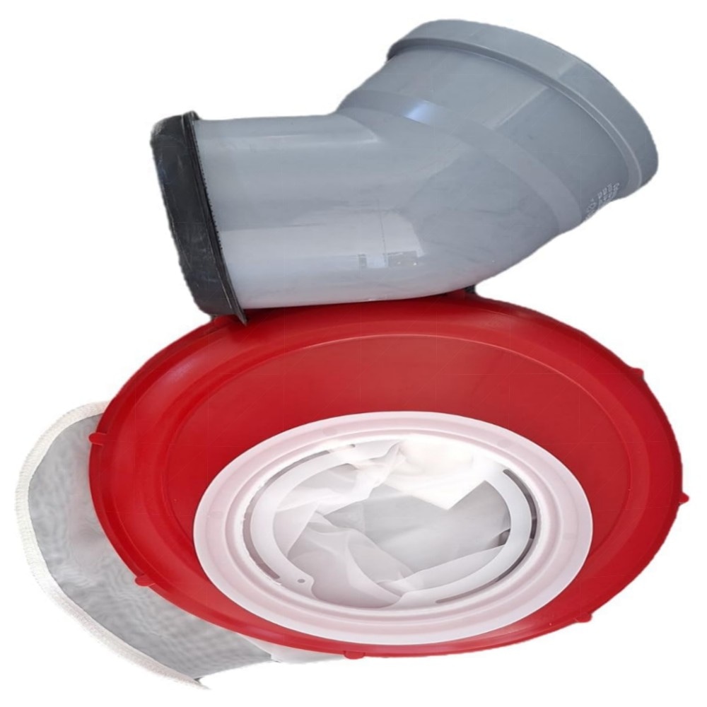 IBC Deckel Nylonfilter auswaschbar für 1000 L Regenwassertank – 160 mm Deckel, 87,5° HT-Bogen, hochwertig & langlebig