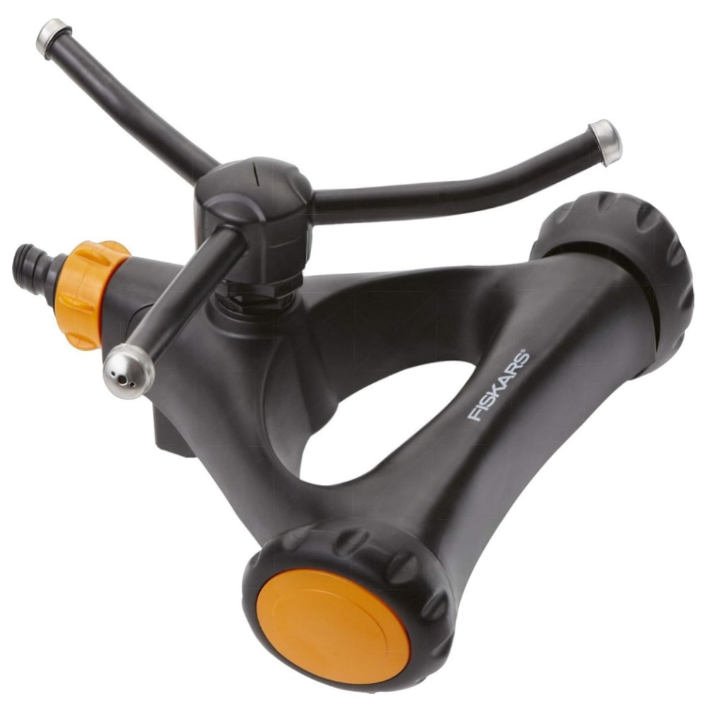 Fiskars Metall-Schlauchwagen mit Rollen 1023657 – robuster, verriegelbarer Schlauchhalter, langlebig & finnische Qualitätsverarbeitung