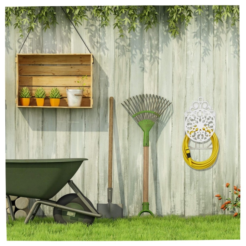 6d6803af2613.jpg Großer Schlauchhalter aus Gusseisen, nostalgische Wandhalterung für Gartenschlauch (bis 20 m) – robust, dekorativ, bronze