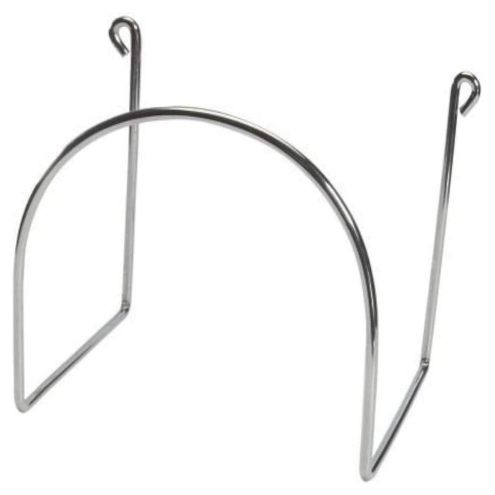 Schlauchhalter aus chromiertem Stahl – stabiler Wandhaken für Zentralstaubsauger & Staubsaugerschlauch, hochwertig und platzsparend