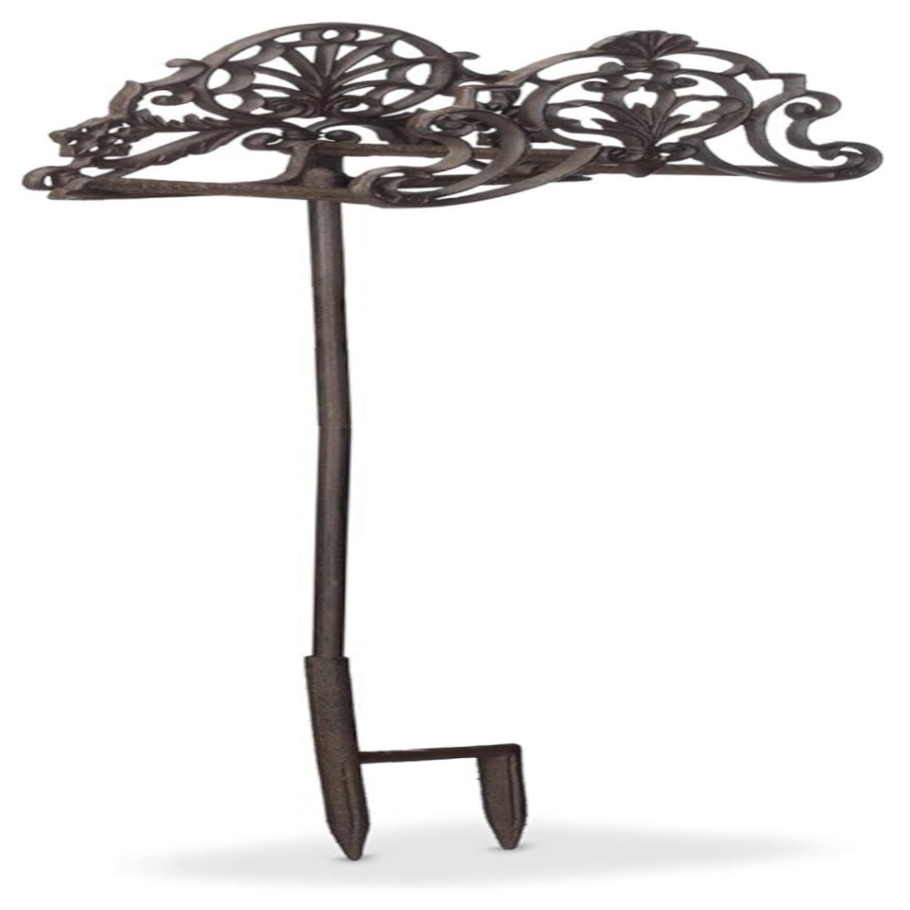 Schlauchhalter freistehend aus Gusseisen, antikes Design – wetterfest, Platz für bis zu 20 m Schlauch