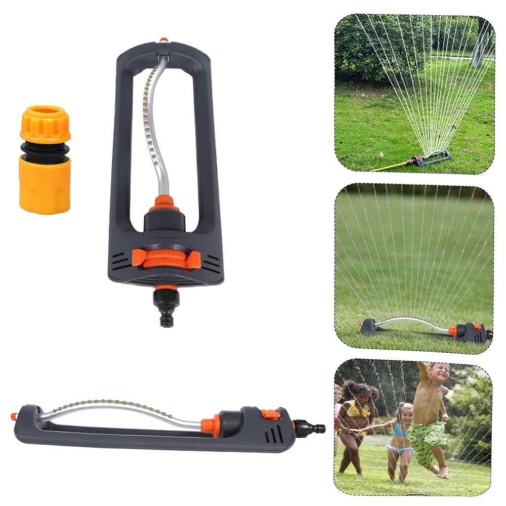 Viereckregner für Rasen 90–220 m² — einstellbare Reichweite 7–17 m, Edelstahl-Schmutzsieb & wartungsfrei