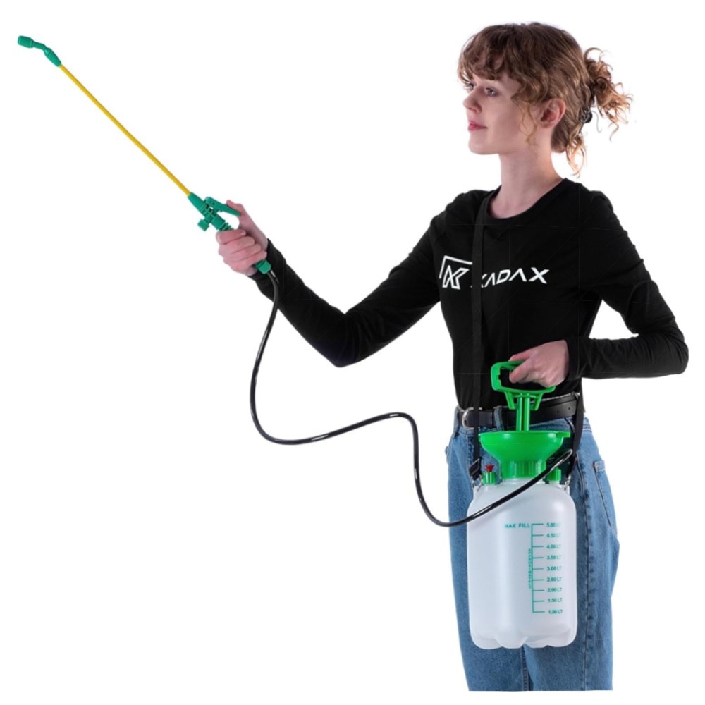 KADAX Drucksprüher 8L – robuster Handsprüher mit Messingdüse, Dauerfunktion & UV‑beständigem Material für Garten, Balkon & Pflanzenpflege