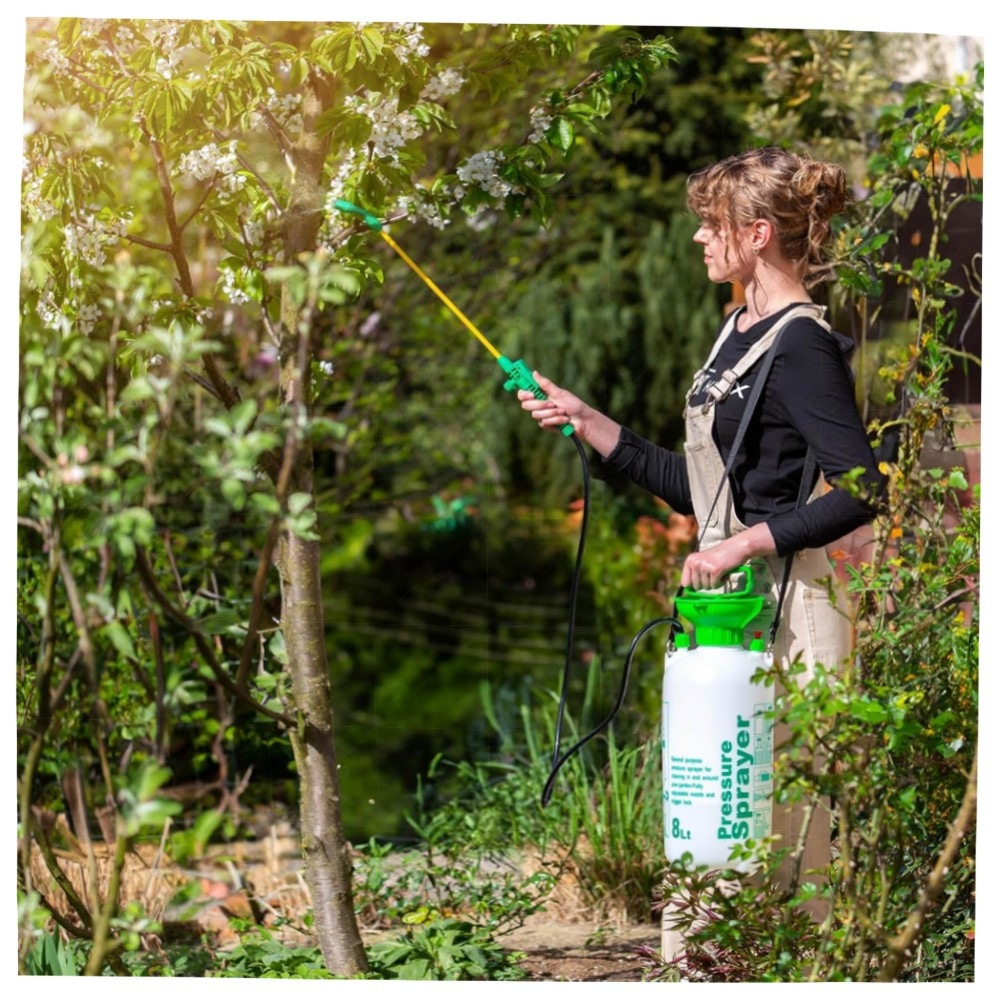 KADAX Drucksprüher 8L – robuster Handsprüher mit Messingdüse, Dauerfunktion & UV‑beständigem Material für Garten, Balkon & Pflanzenpflege