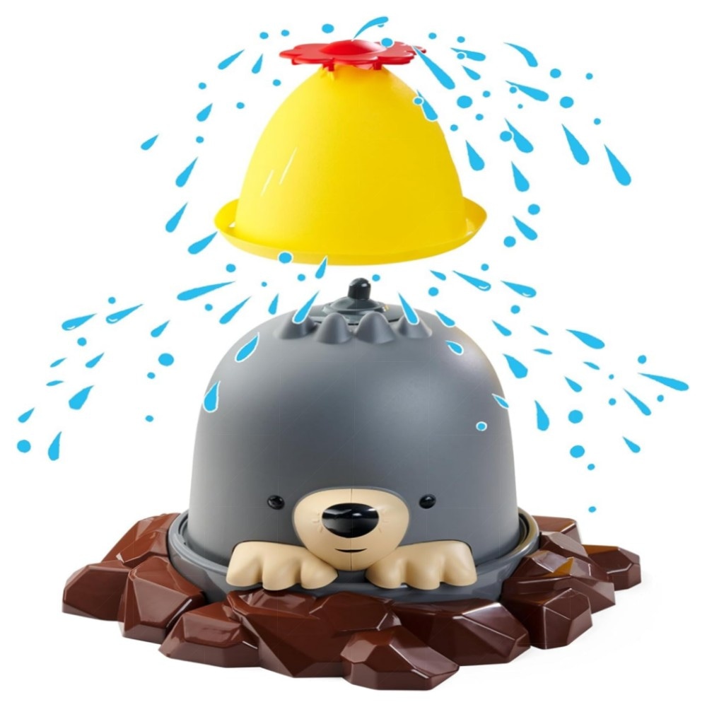 AquaPlay Moli Maulwurf-Wassersprinkler – Kinder Wasserspiel bis 4 m, UV-beständig, robustes Garten-Spritzspiel ab 2 Jahren