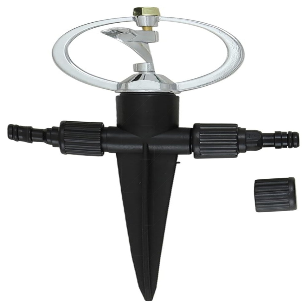 UPP 360° Rasensprenger | Impulsregner 10 m Reichweite, rostfreier Metallkopf, 2er-Set, 3/4\